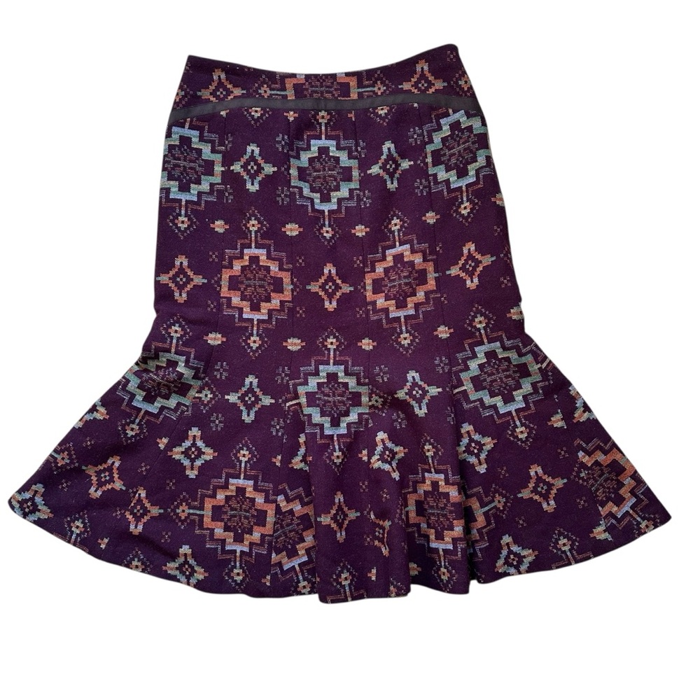 Vintage Pendleton Wool Southwestern Geometric Print Skirt - 6 - Made in USA
